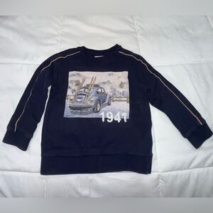 Mayoral Navy Sweatshirt with Vintage Car and 1941 Graphic